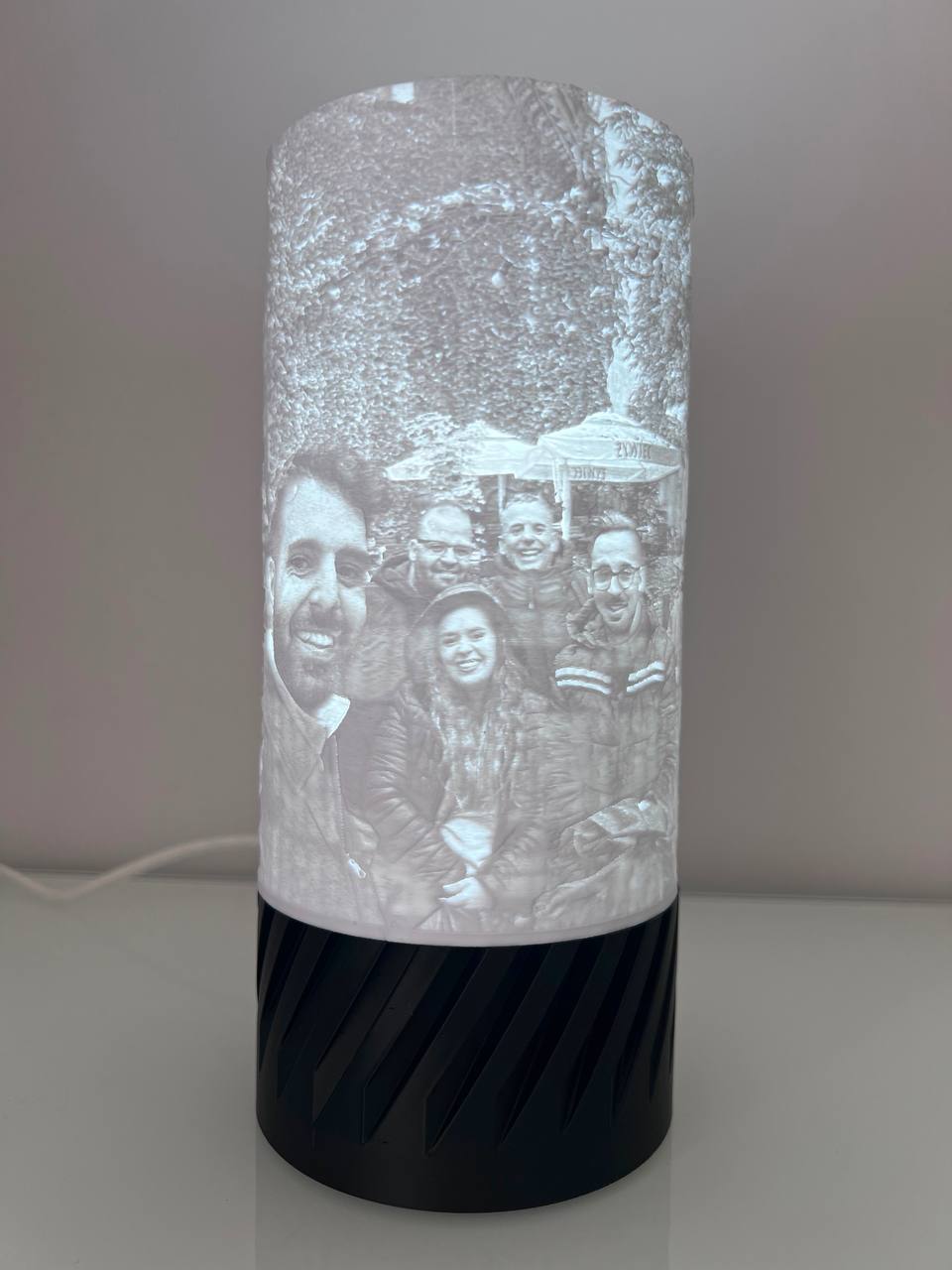 Candeeiro Lithophane Personalizado 2 Fotografias detalhe 2