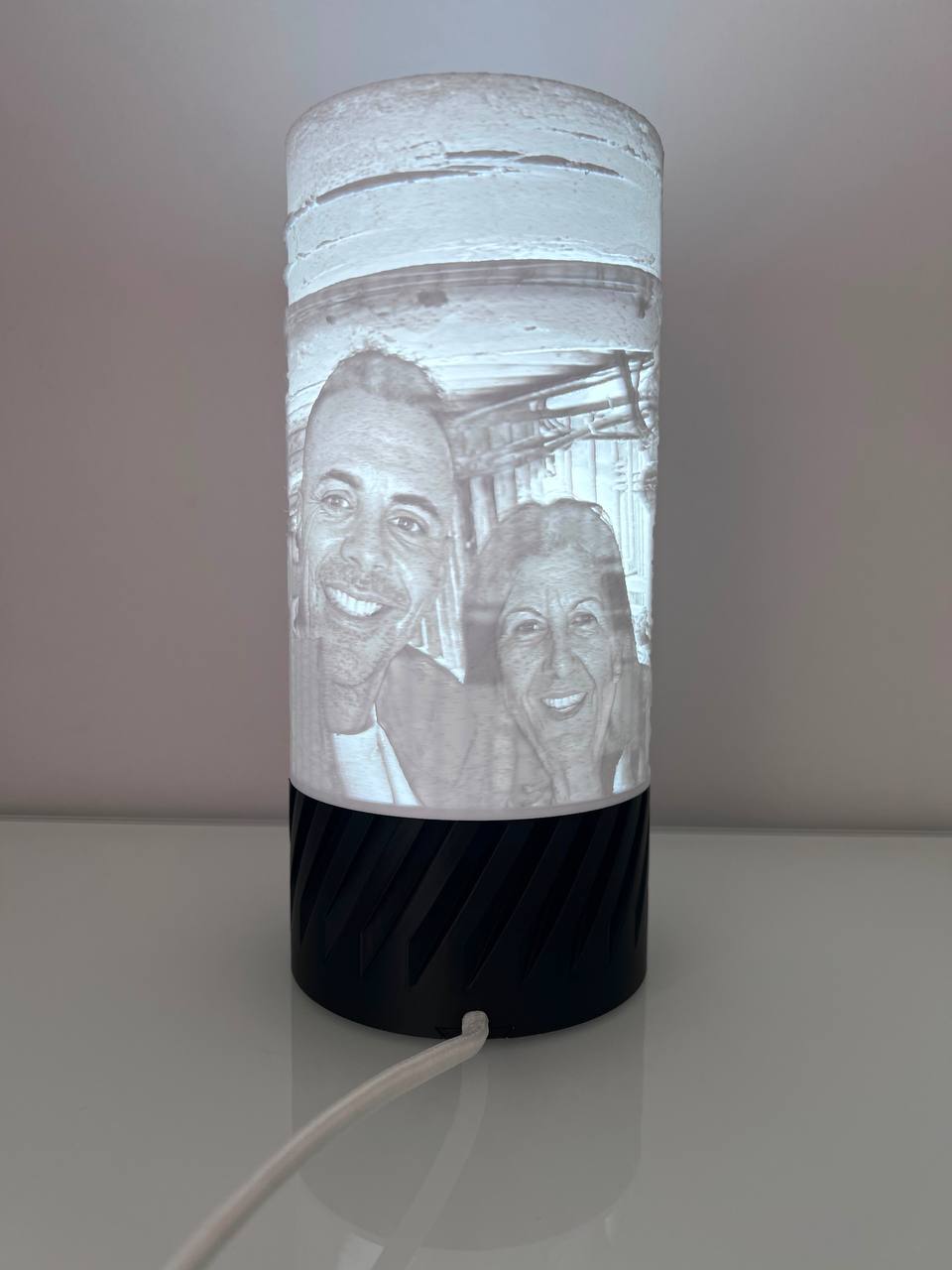 Candeeiro Lithophane Personalizado 2 Fotografias detalhe 3